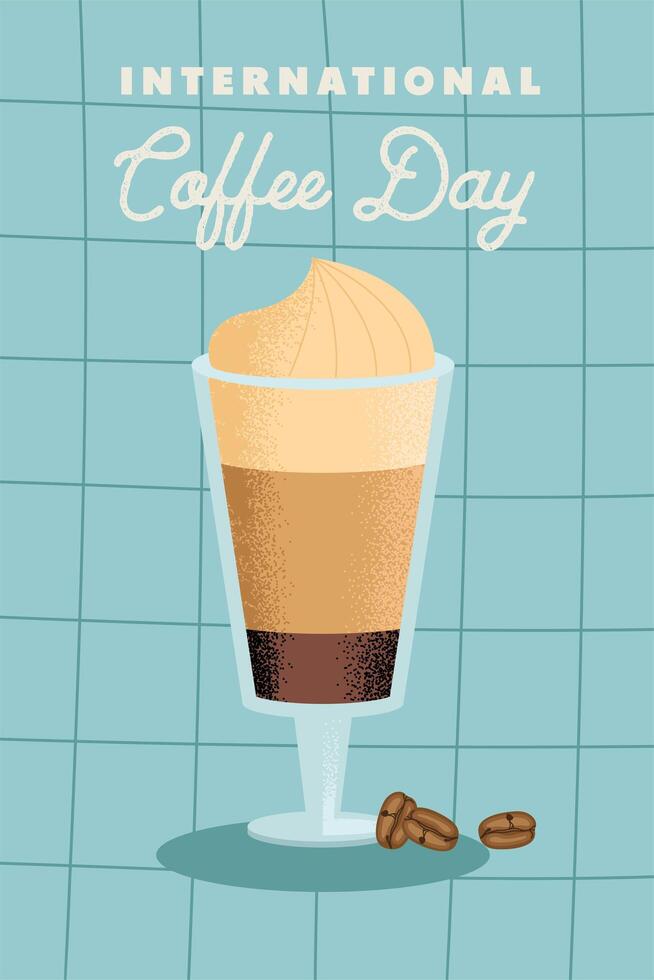 international coffee day poster vector