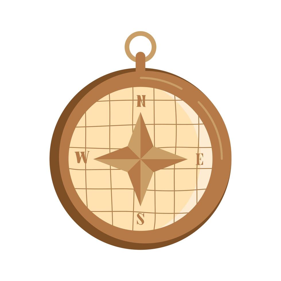 antique compass device vector