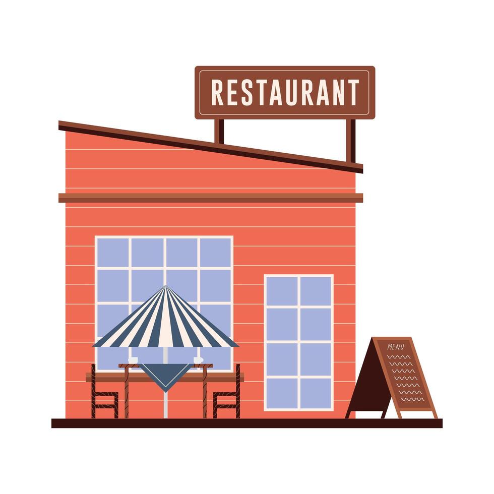restaurant store design vector