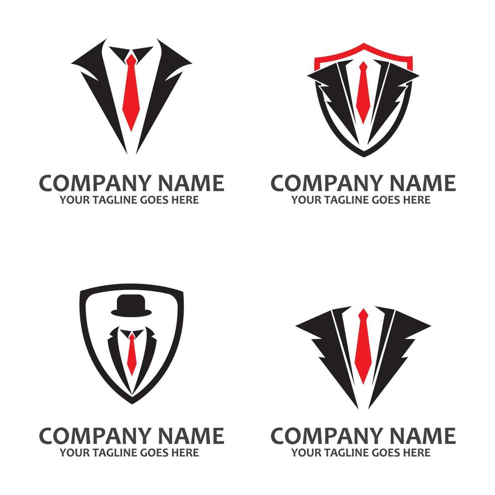 black mafia men tuxedo symbol vector logo