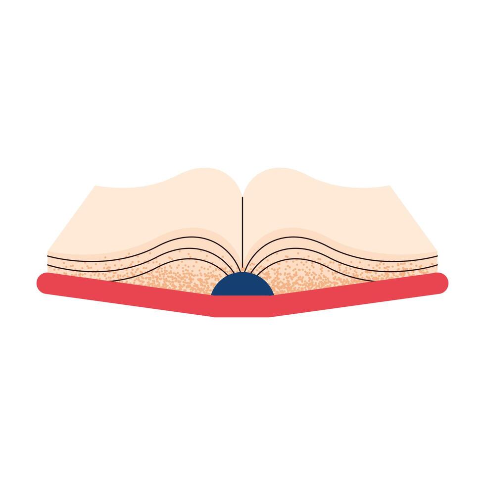 red book open vector