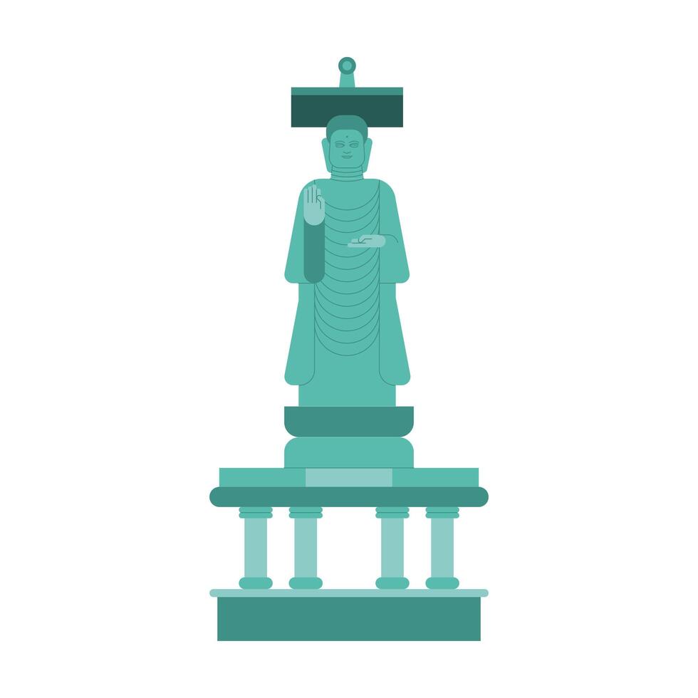 south korean statue vector