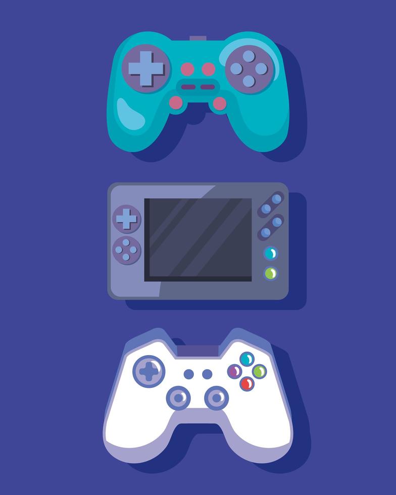 videogame controls set vector