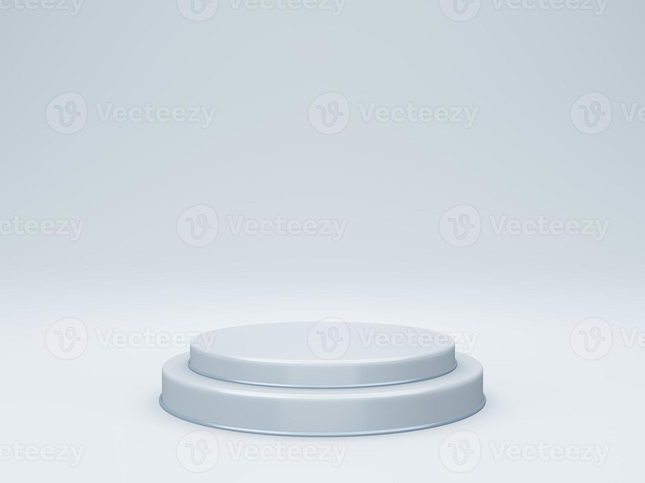 3d round podium or pedestal with empty studio room, product background, template mock up for display photo