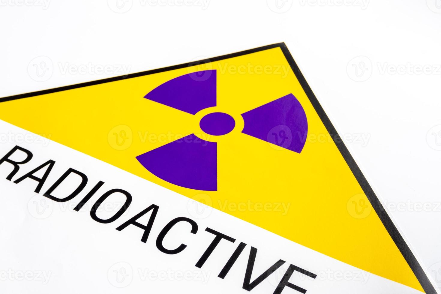 Ionizing radiation hazard symbol as background photo