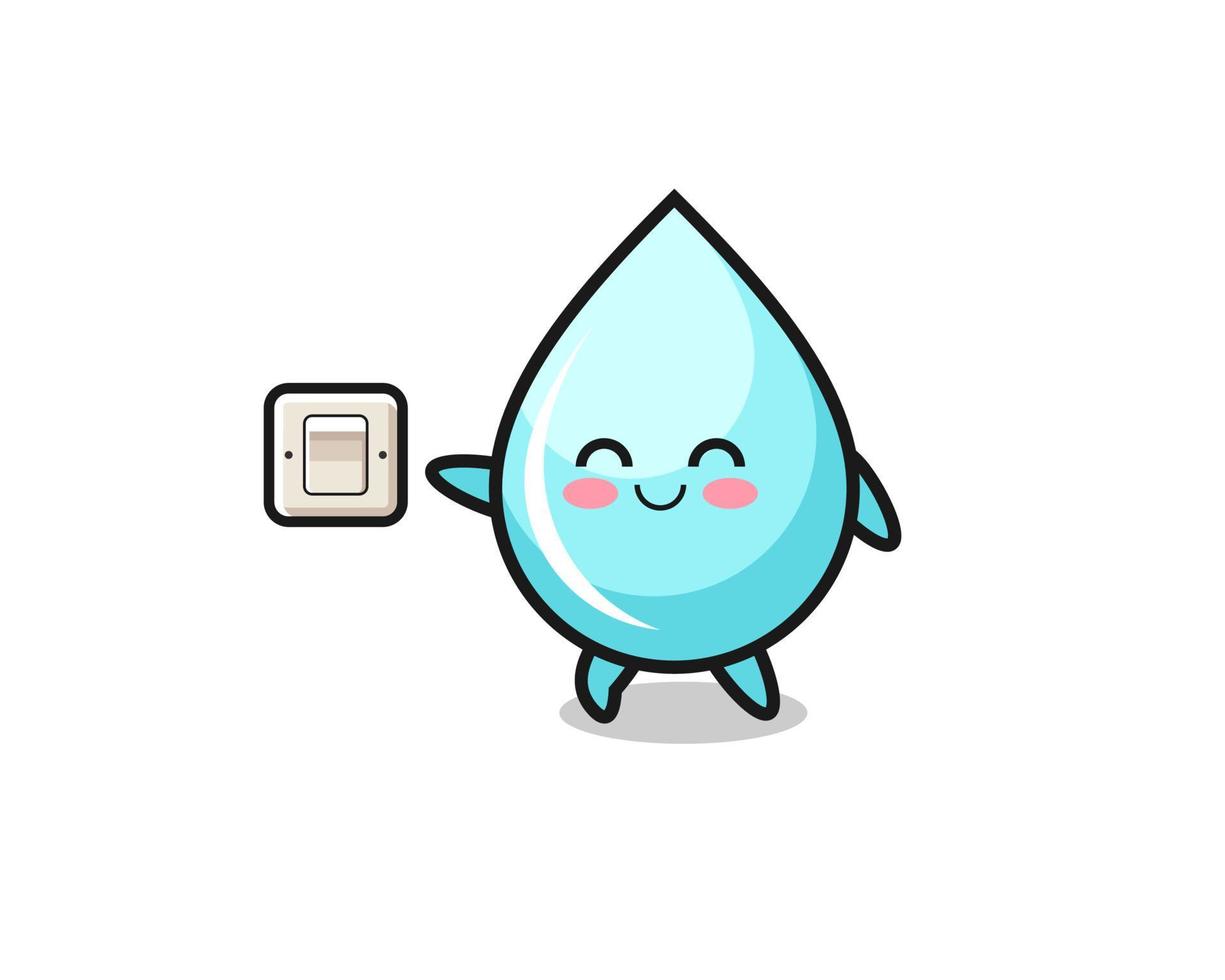 gota de agua de dibujos animados está apagando la luz 3824091 Vector en Vecteezy gota de agua de dibujos animados está apagando la luz 3824091 Vector en Vecteezy