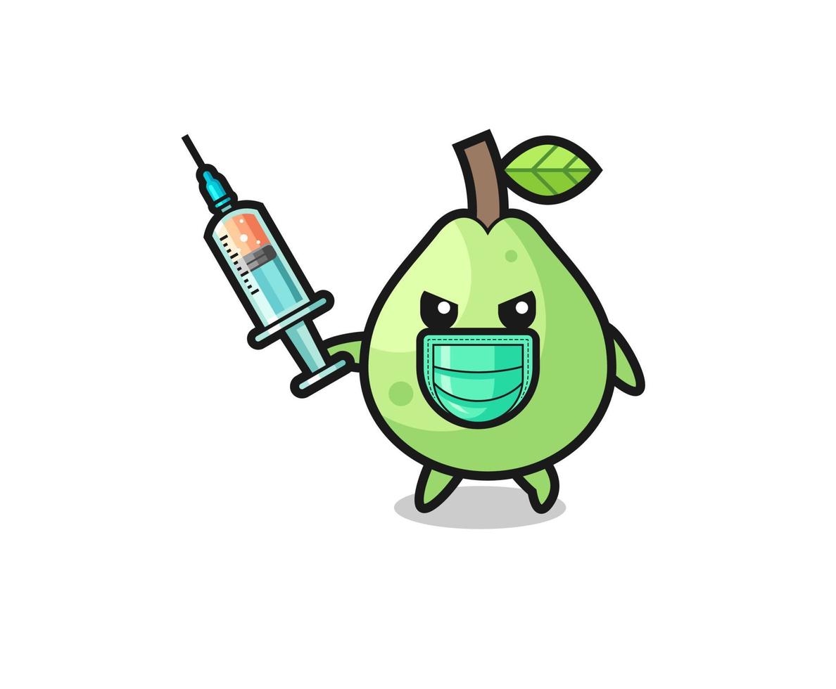 illustration of the guava to fight the virus vector