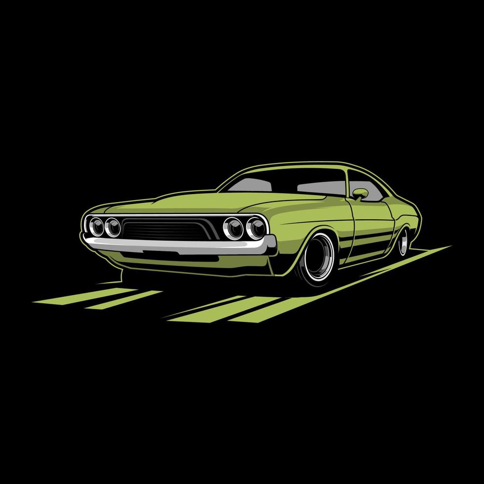 classic car vector illustration