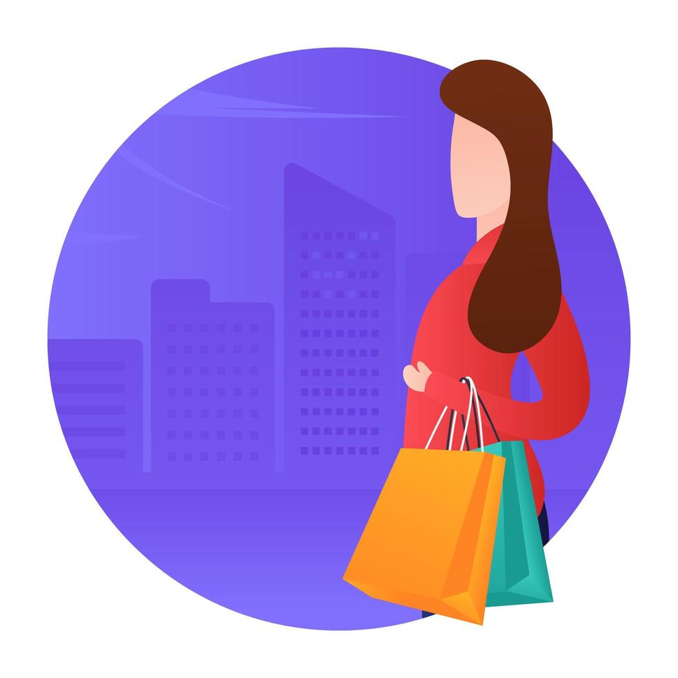 Shopping Time Concepts vector