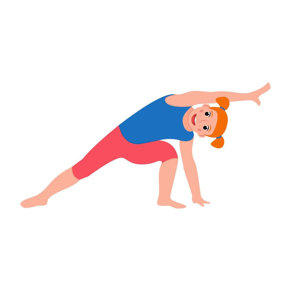 conceptos de yoga triangular vector