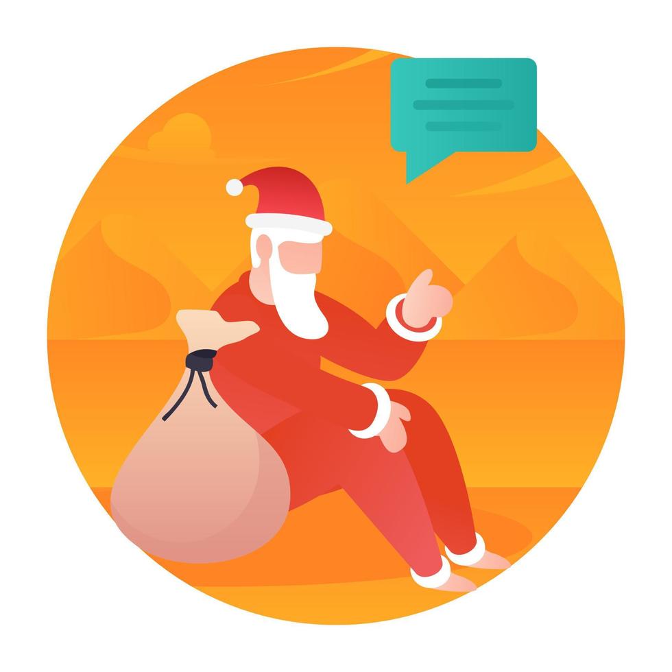 Santa Claus Concepts 3828815 Vector Art at Vecteezy