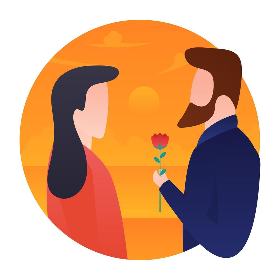 Proposing Couple Concepts vector