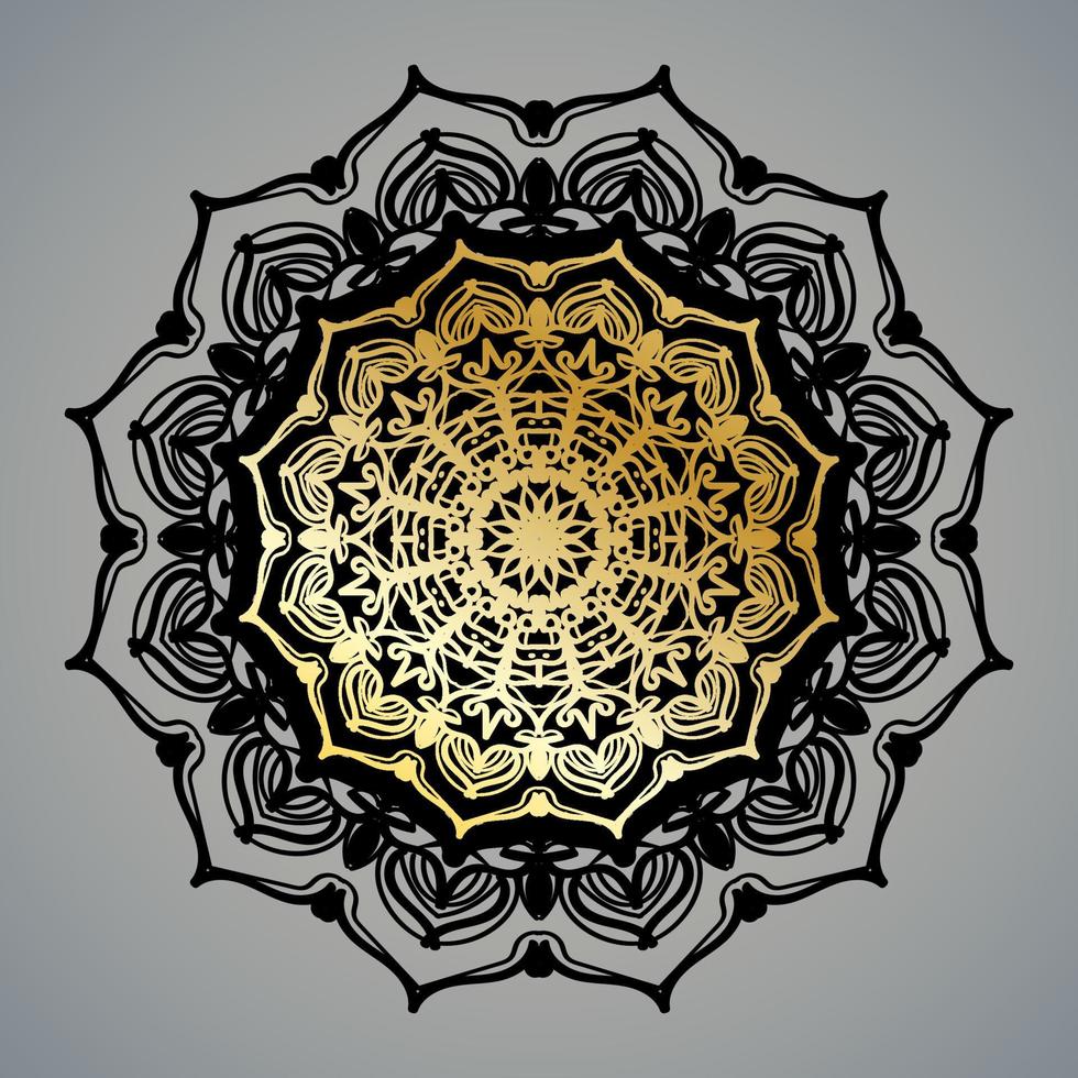 Vector round abstract circle. Luxury Mandala style.