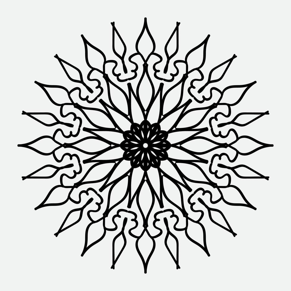 concepto decorativo abstracto mandala ilustración. eps 10 vector