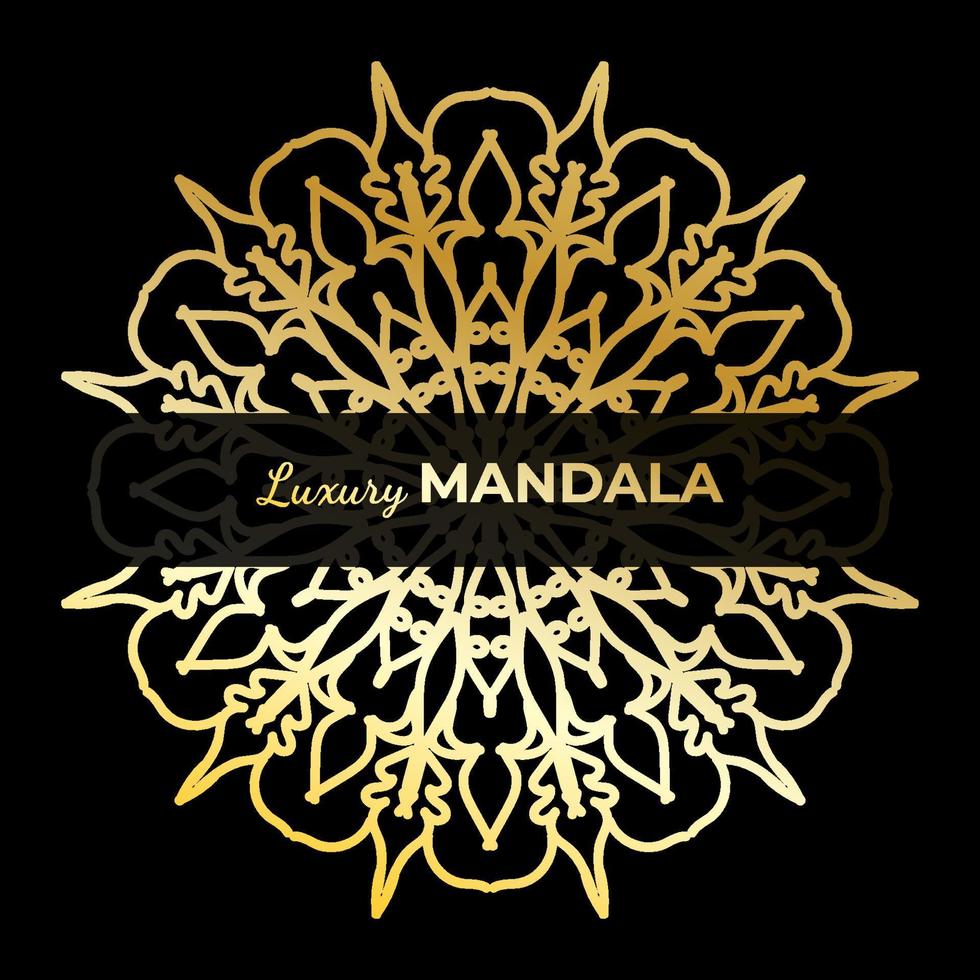 diseño de mandala indio ornamental de lujo. vector