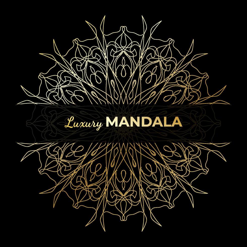 diseño de mandala indio ornamental de lujo. vector