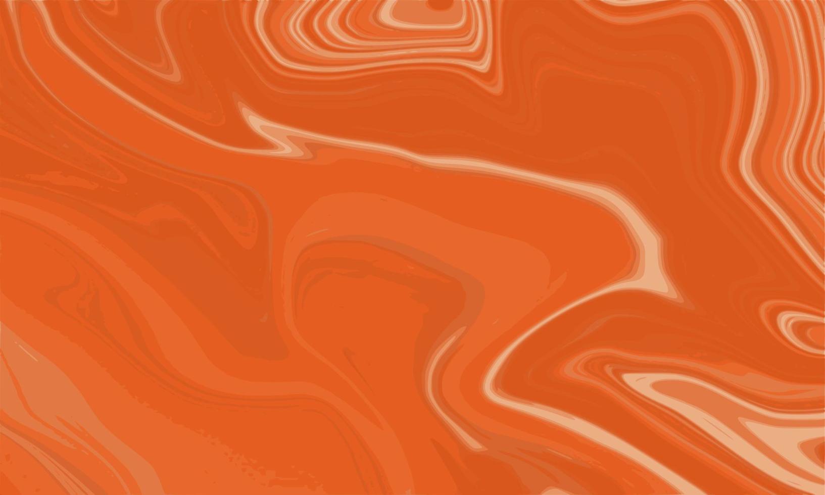 Fondo de mármol líquido naranja abstracto vector