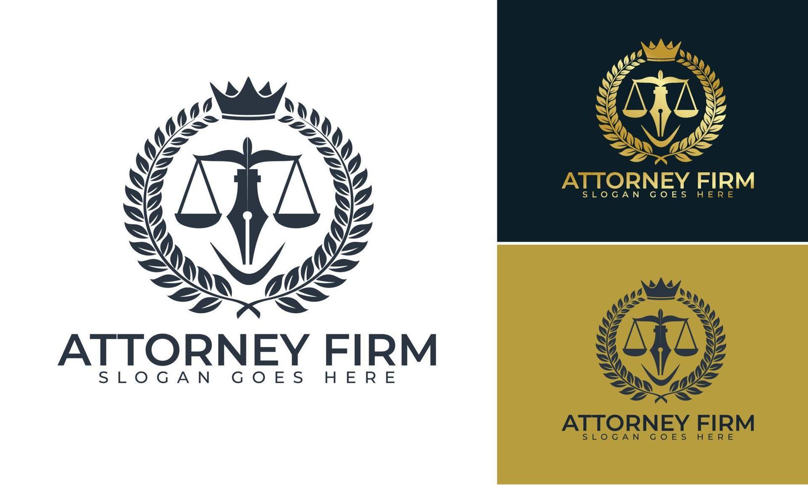 Law firm logo design , Lawyer logo vector template