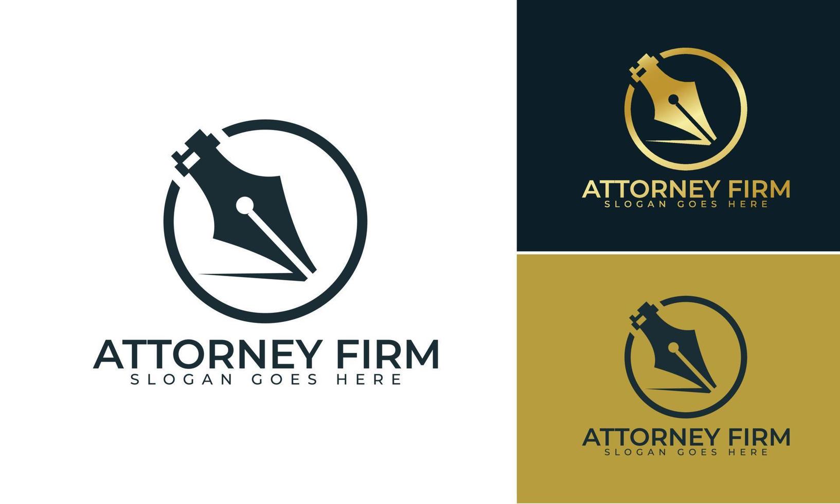 Law firm logo design , Lawyer logo vector template