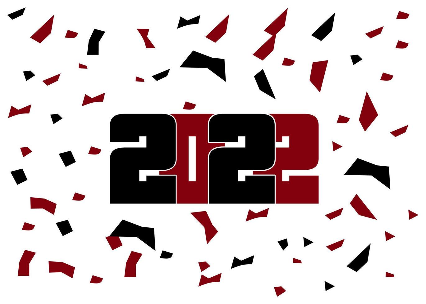new year 2022 background in festive style vector