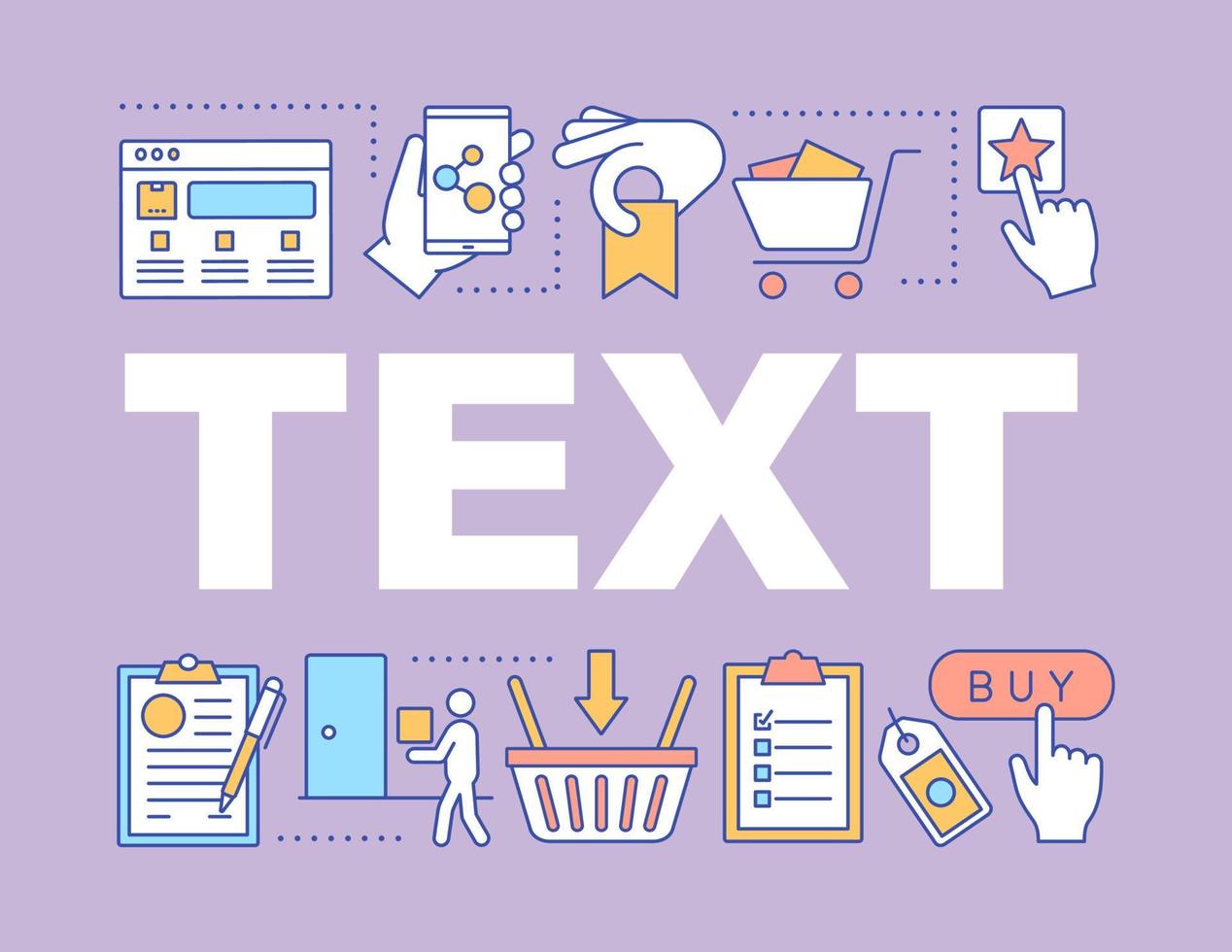 Online shopping word concepts banner. Order delivery. Digital purchase. Presentation, website. Door to door delivery. Isolated lettering typography idea with linear icons. Vector outline illustration