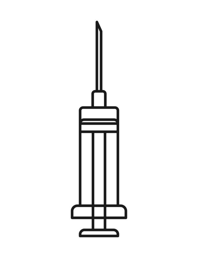 pretty syringe illustration vector