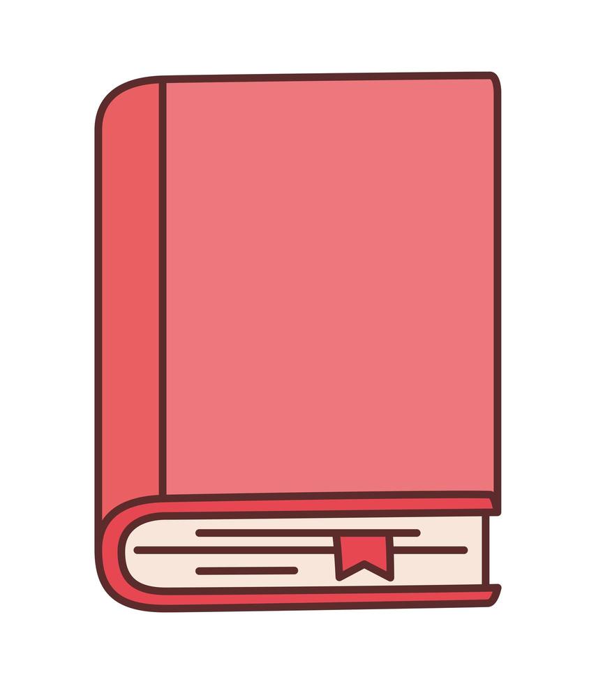 ilustración de libro rojo vector
