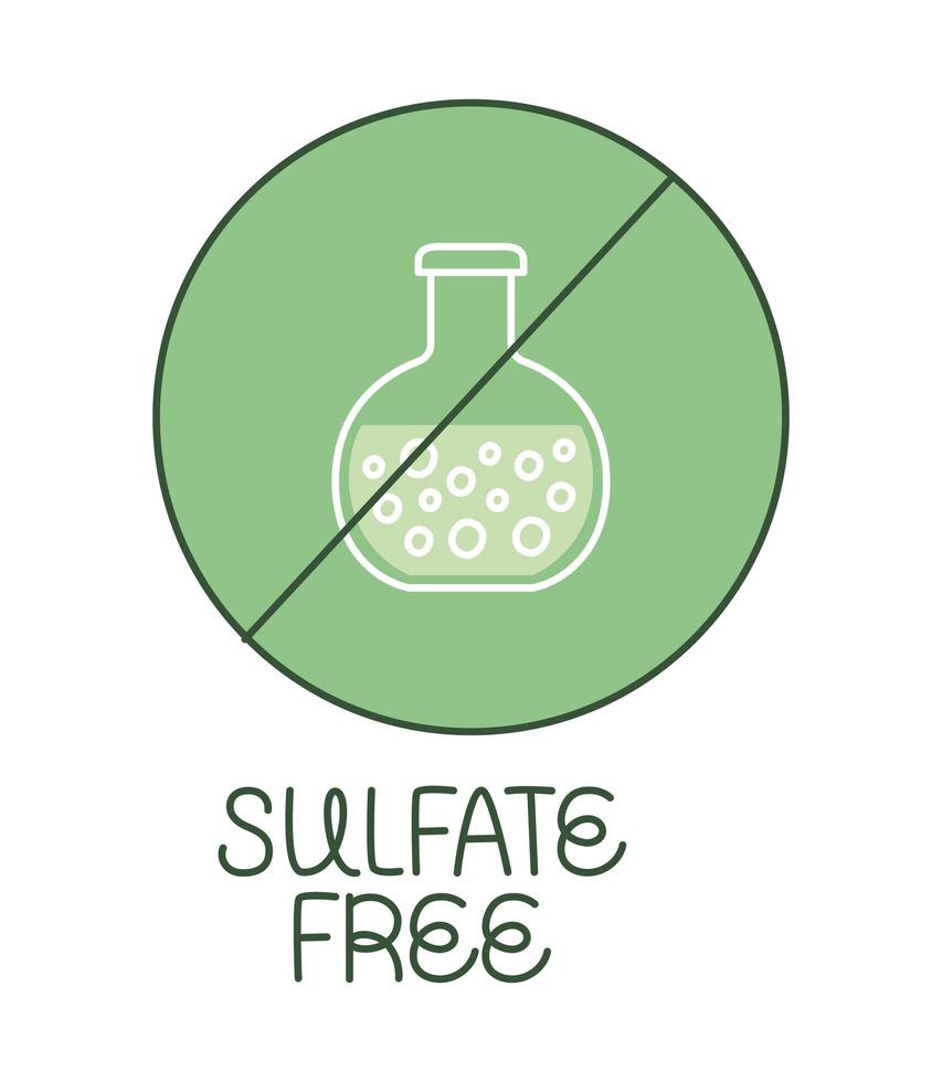 sulfate free illustration vector