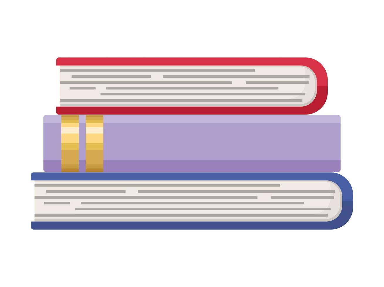 stack of books vector