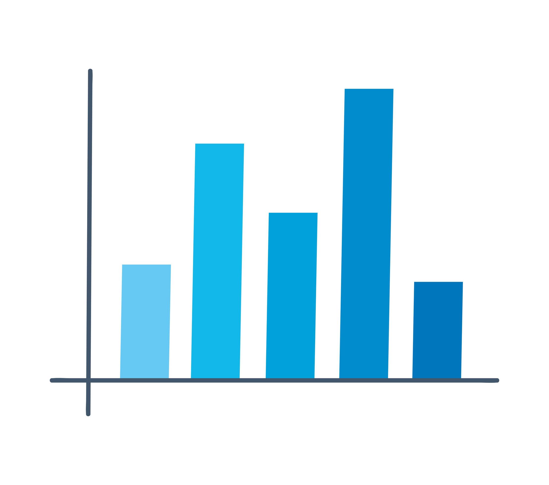 blue bar graph 3837766 Vector Art at Vecteezy