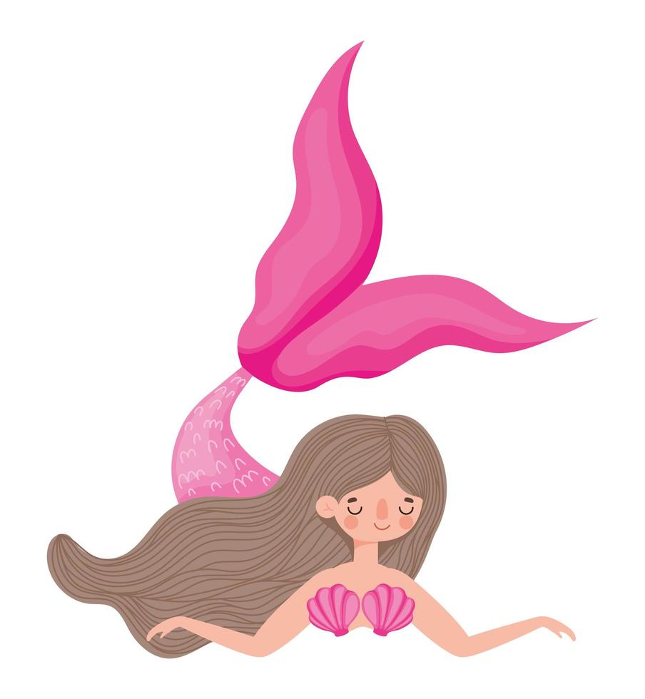 icono de sirena de fantasía vector