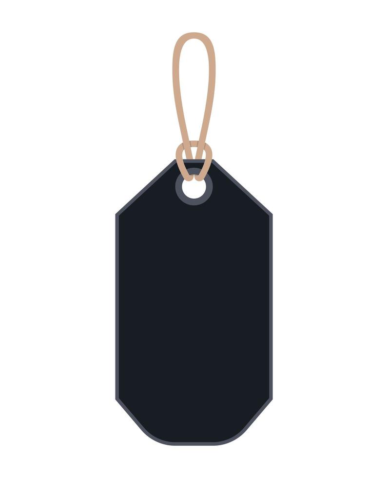 black tag design vector