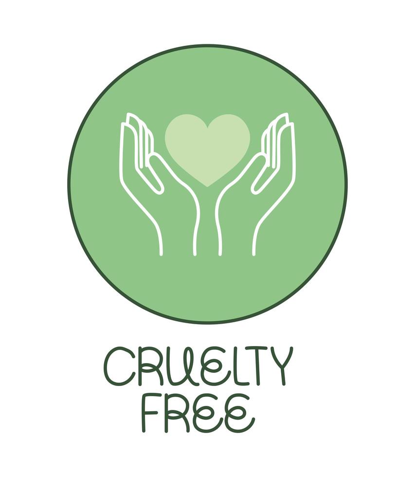 cruelty free stamp vector