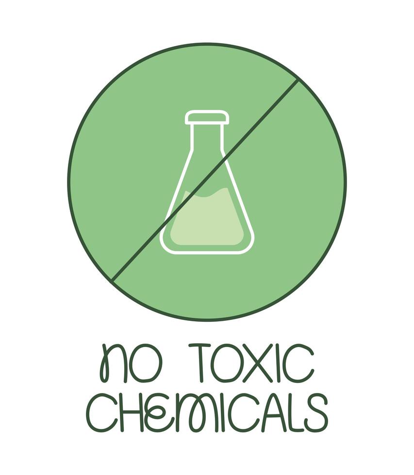 no toxic chemicals illustration vector