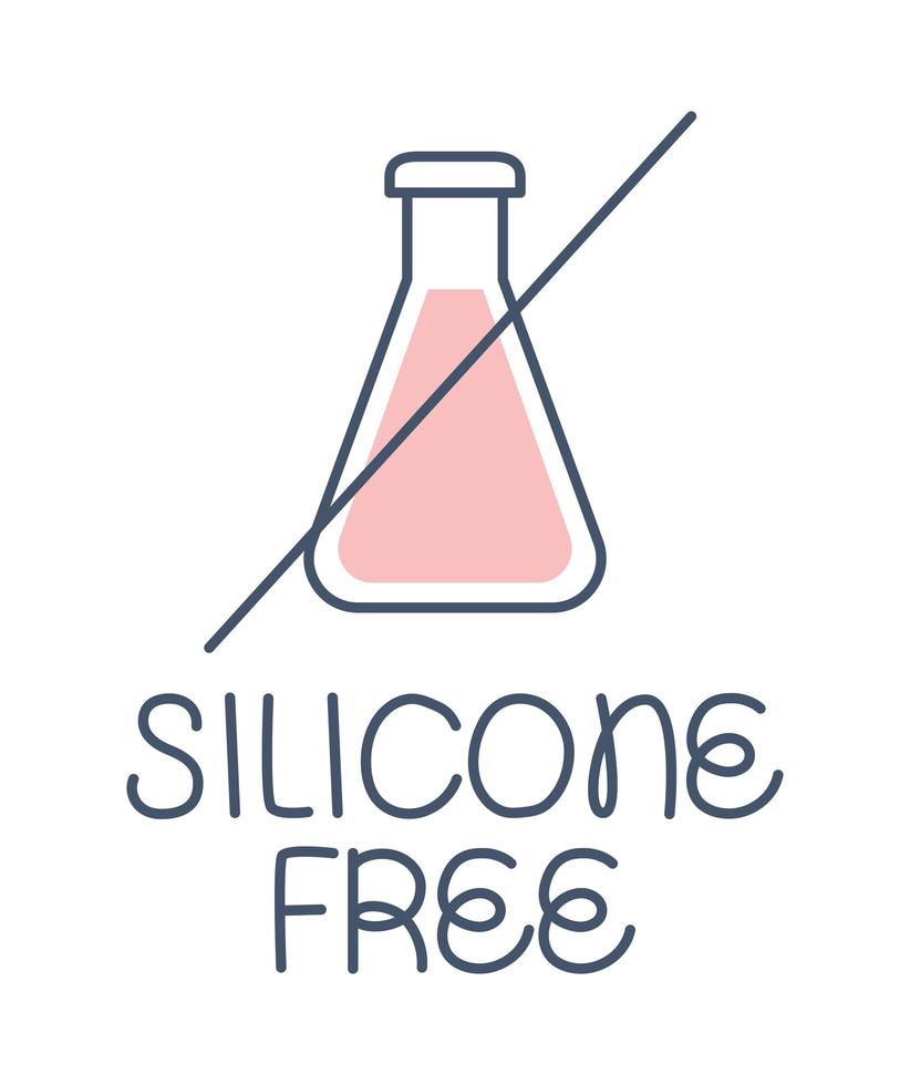 silicone free icon vector