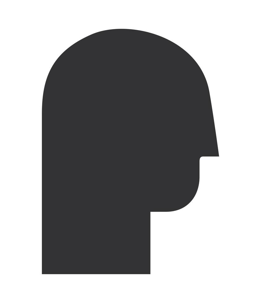 head silhouette illustration vector