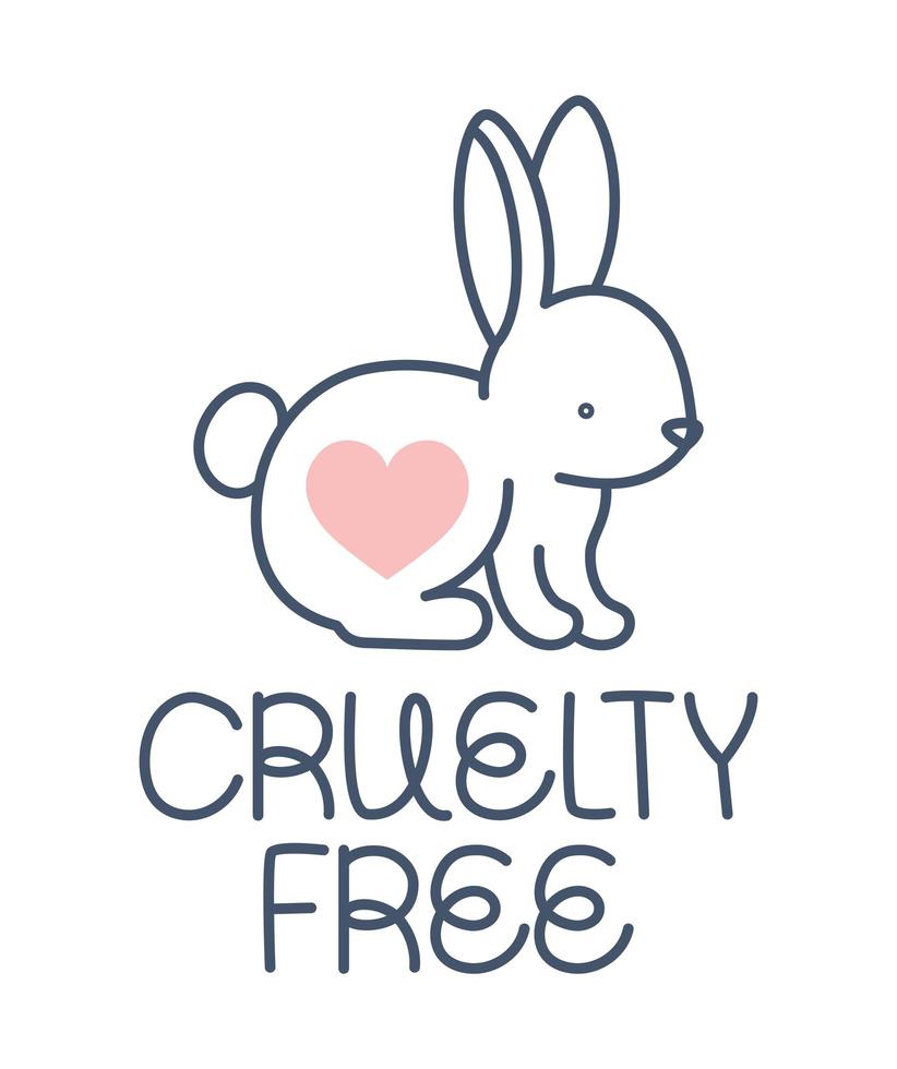 cruelty free icon vector