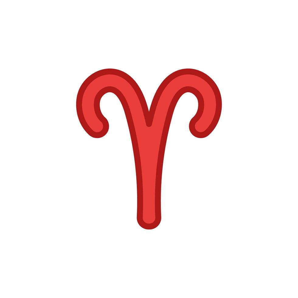aries symbol design vector