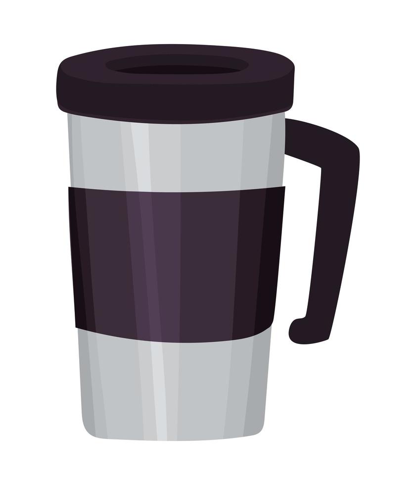 diseño de termo de café vector