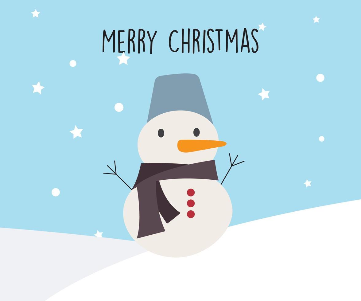 Snowman Christmas Snow Winter Snowflakes Pro Vector Graphics