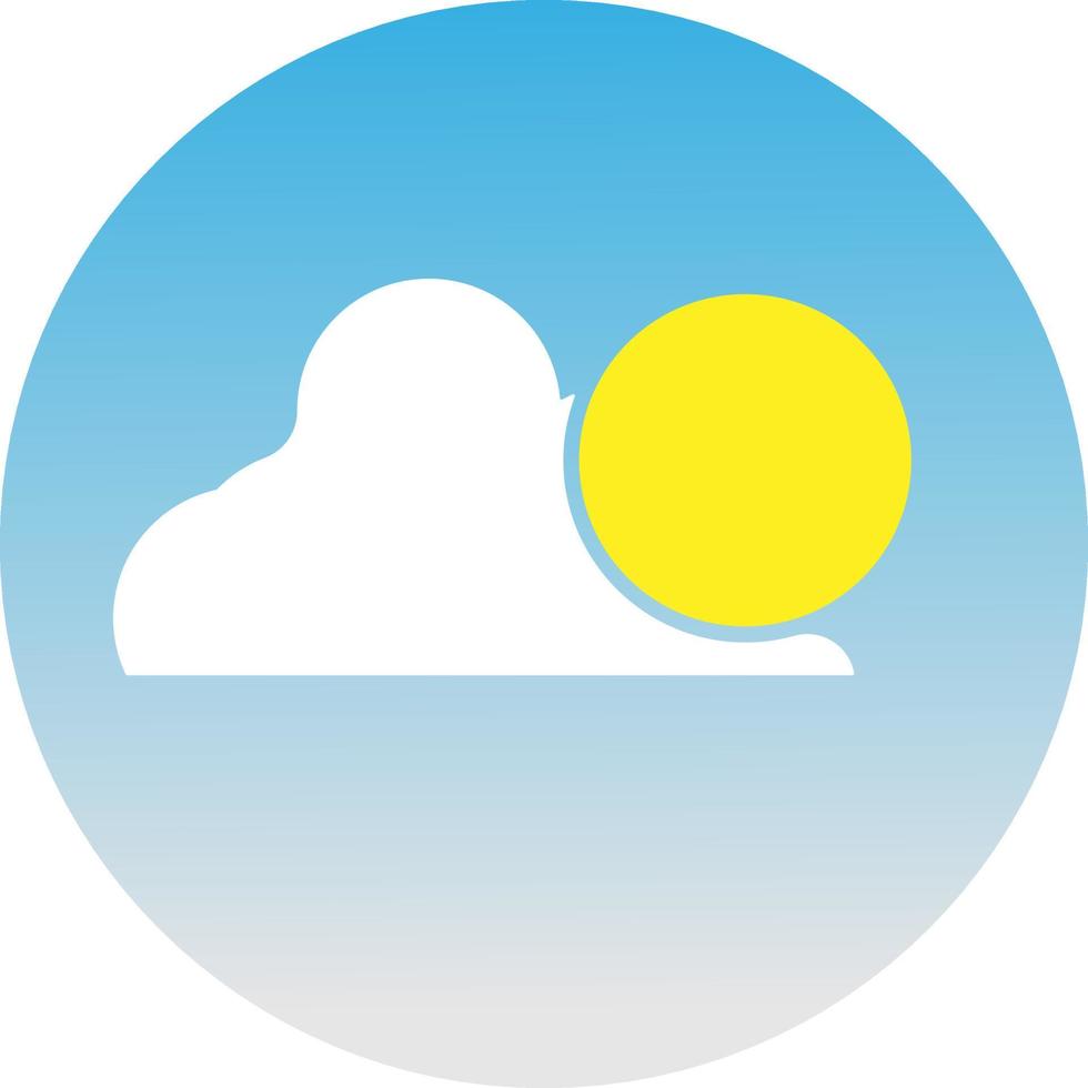 sunny weather symbol or icon vector