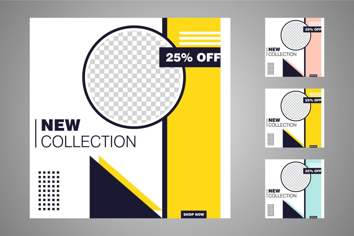 Suitable for social media posts templates and web or internet ads. vector