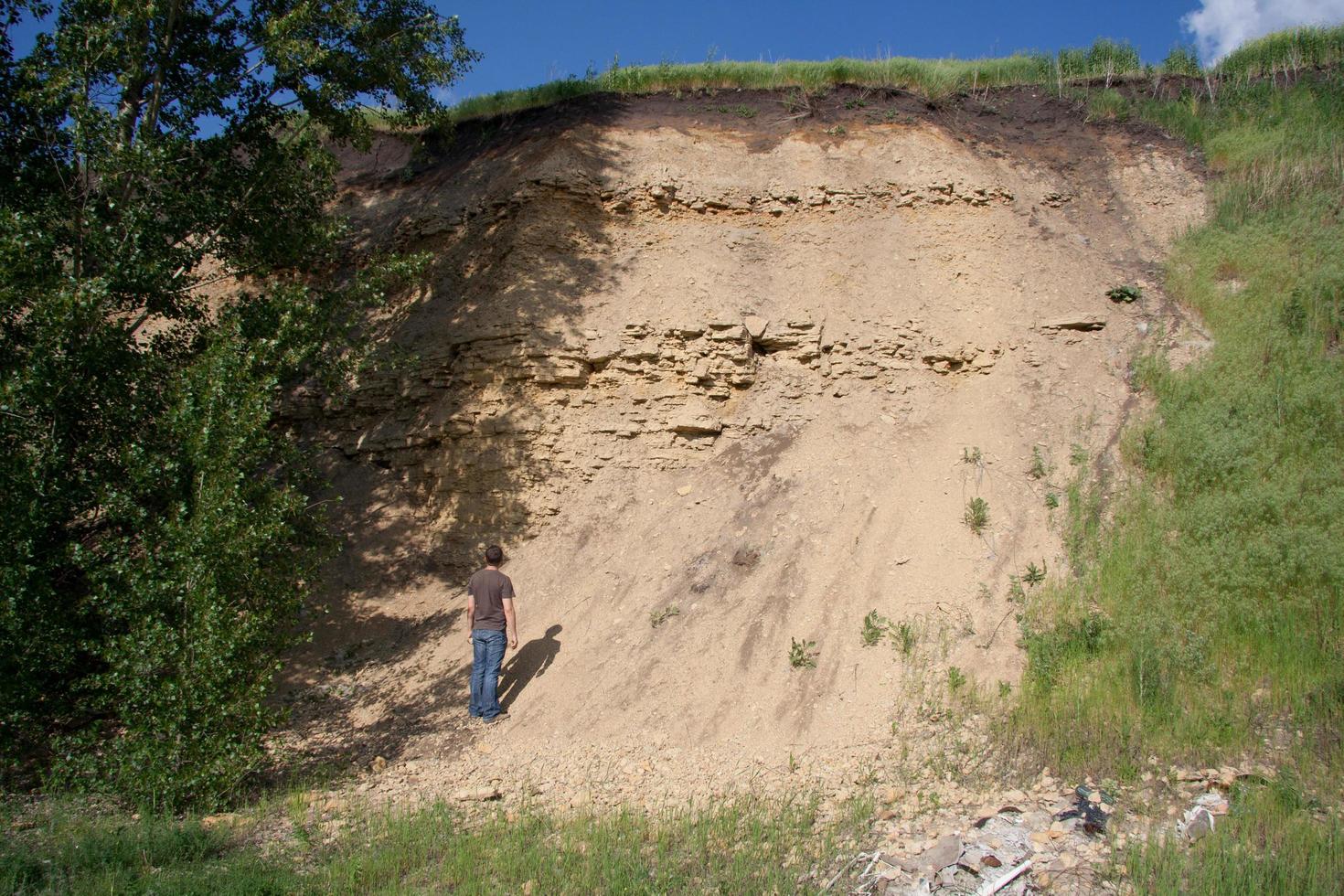 Old abandoned quarry photo