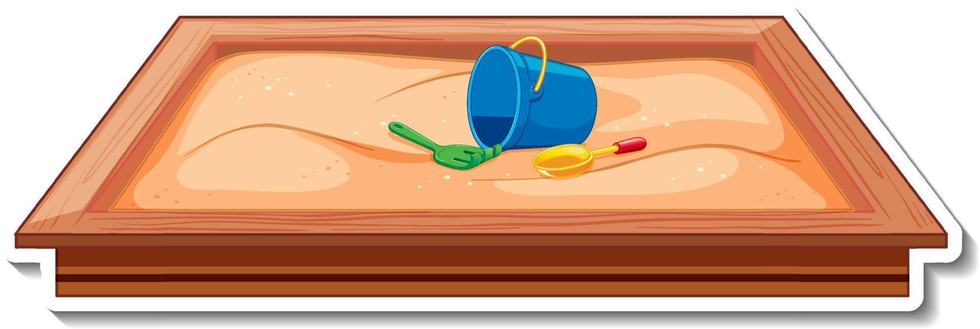 Playground sandbox on white background vector