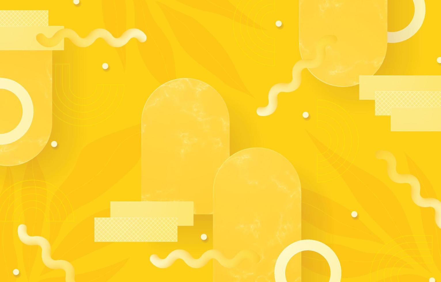 Fun Abstract Yellow Background vector