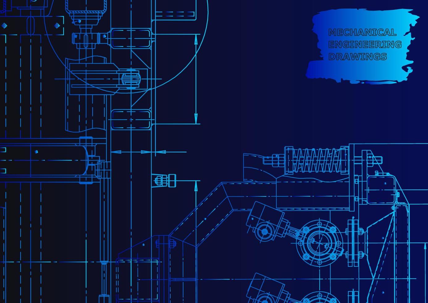 industria de construcción de maquinaria. sistemas de diseño asistido por computadora vector