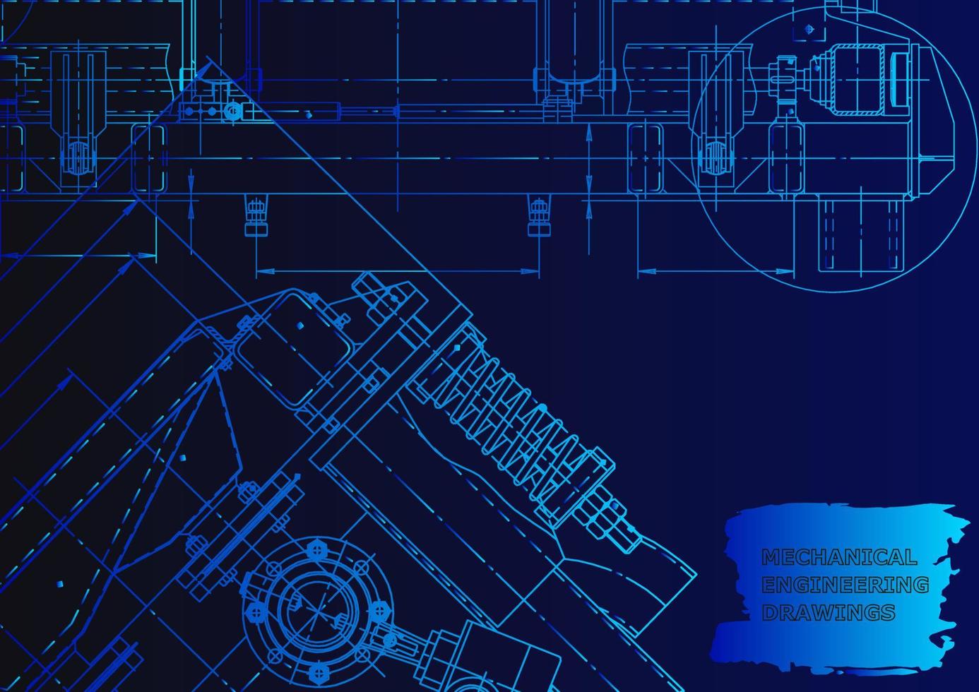 industria de construcción de maquinaria. sistemas de diseño asistido por computadora vector