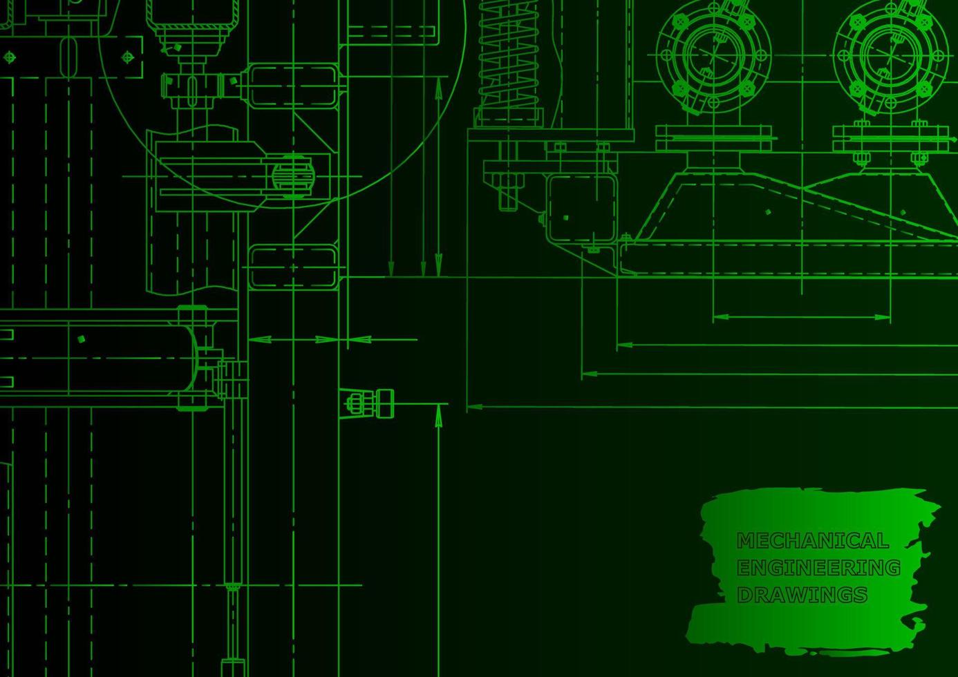 Machine-building industry. Computer aided design systems vector