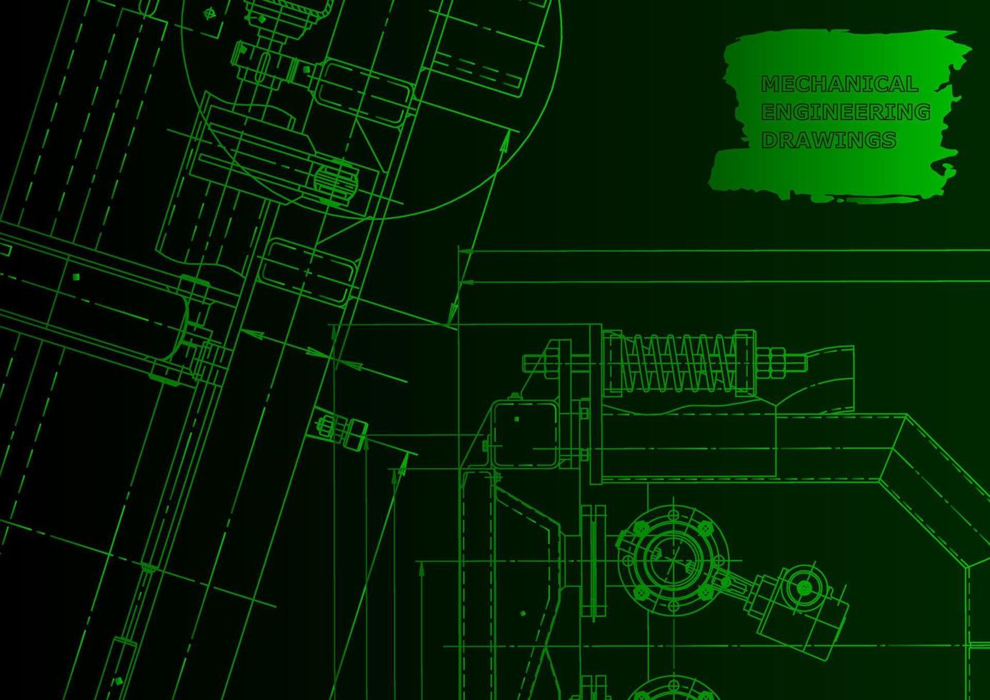 Computer aided design systems. Technical illustrations, background vector