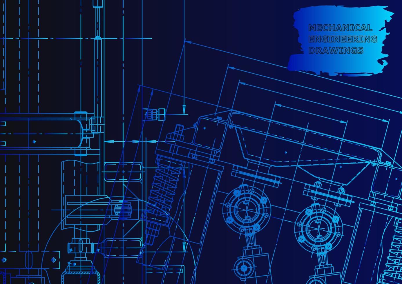 Computer aided design systems. Technical illustrations, background vector